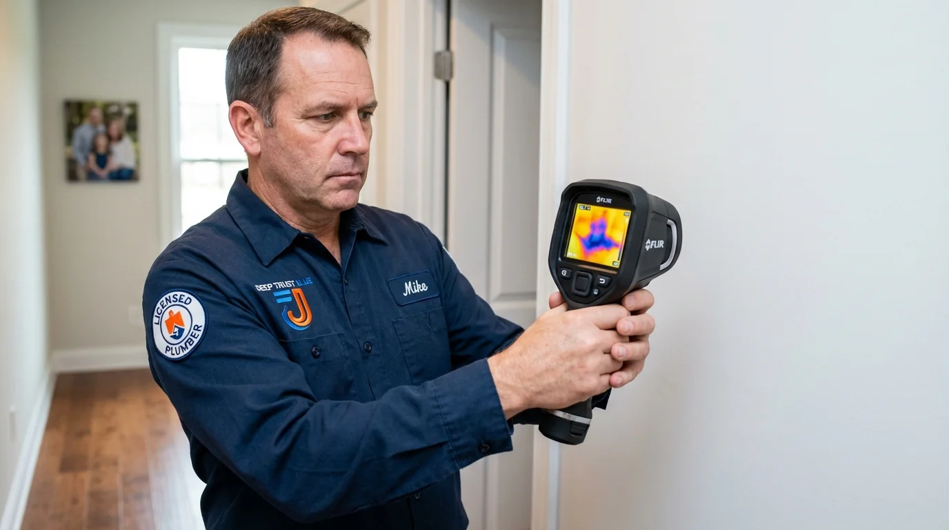 Thermal imaging leak detection by Johns Plumbing LLC in Pomona